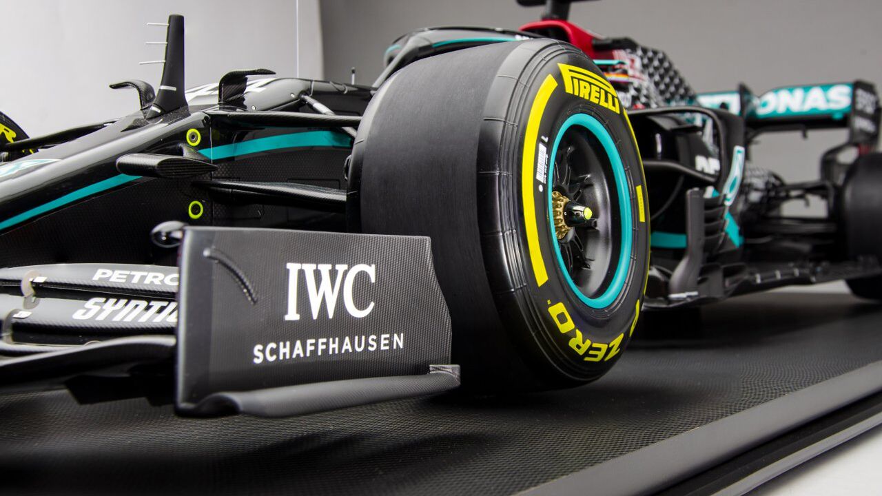 miniatuurversie Hamilton's F1-auto