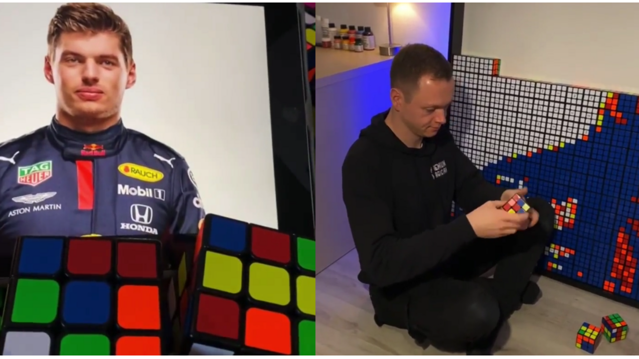 verstappen uitgebeeld door fan