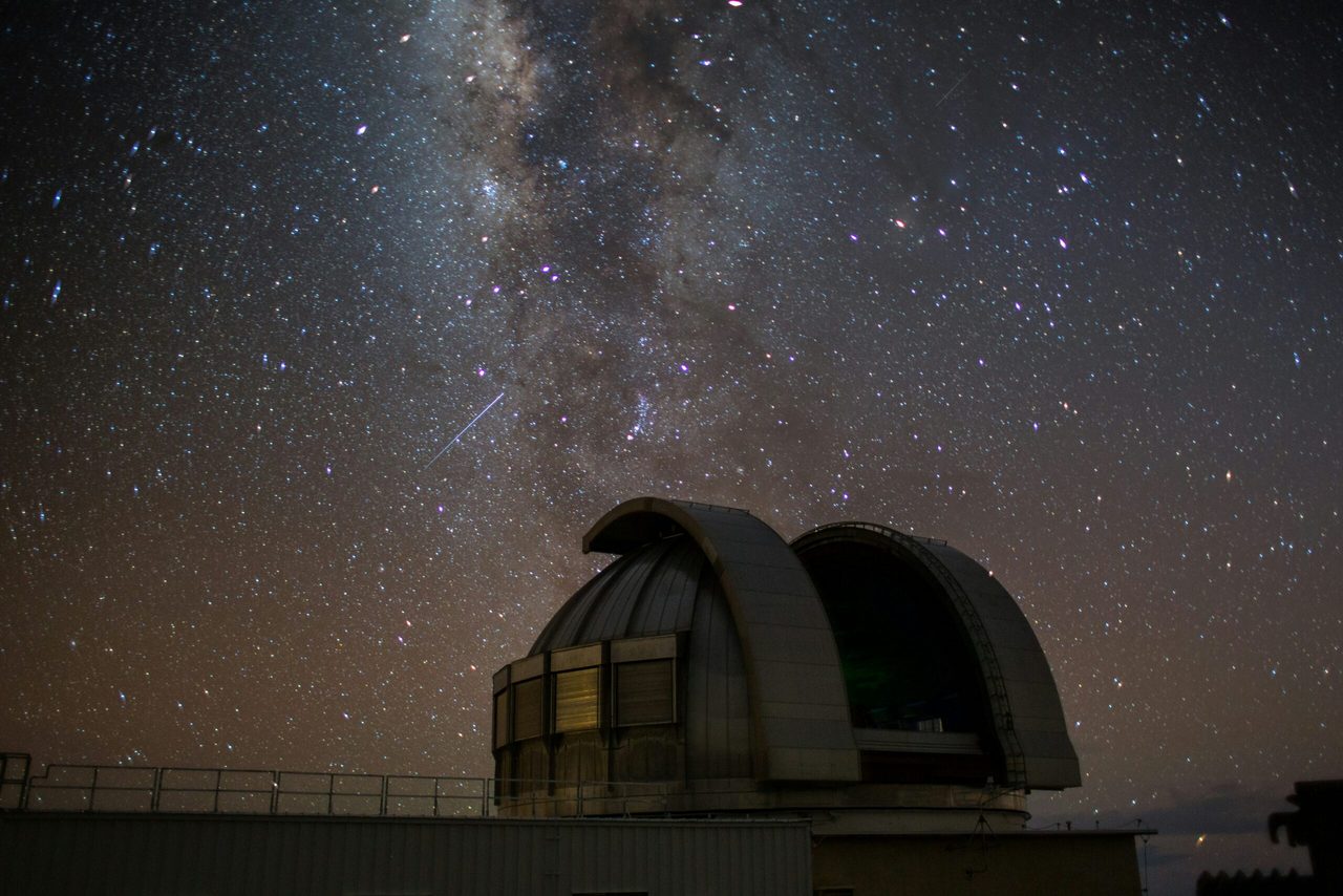 Telescope looking into space