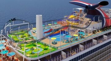 Cruiseschip met pretpark