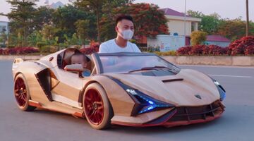 houten Lamborghini Sian