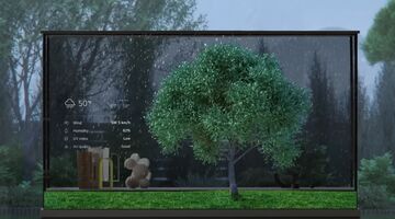 Transparante televisie