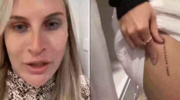 Tiktokker heeft spijt van haar tattoo