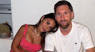 Antonela Roccuzzo en Lionel Messi