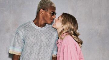 David Neres met zijn vrouw