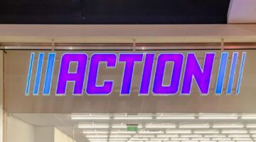 Een bord van de Action