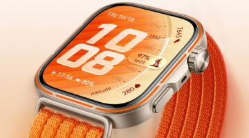 De display van de Huawei watch fit 5 pro