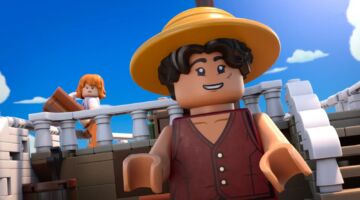 Een LEGO-figuur van Luffy uit One Piece