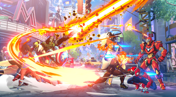 Marvel Tōkon: Fighting Souls met Spider-Man, Captain America, Iron Man, Storm, Wolverine en Magik in gevecht