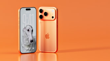 Een ornaje iPhone 17 met de nieuwste funcites van IOS