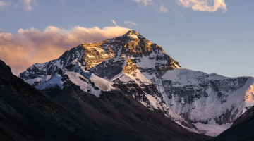 De top van de Mount Everest
