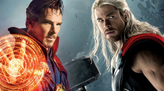 Illustratie voor: Dr. Strange laat eindelijk zijn gezicht zien in de internationale trailer van Thor Ragnarok