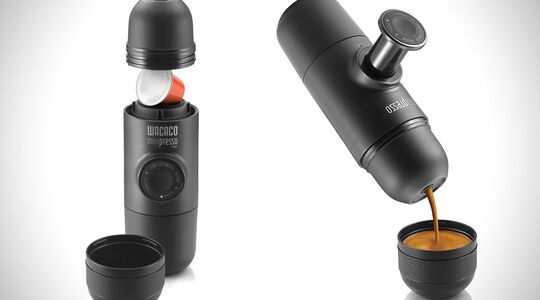 Illustratie voor: Dit thermoskan-apparaat maakt verse espresso’s voor onderweg