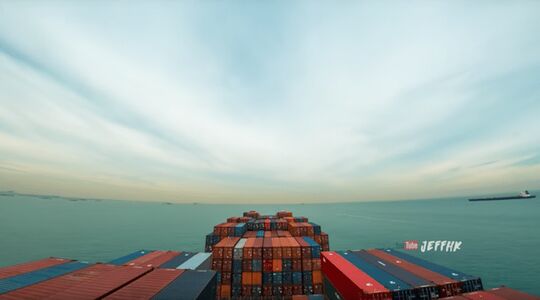 Illustratie voor: Indrukwekkende timelapse showt het avontuurlijke leven van een containerschip