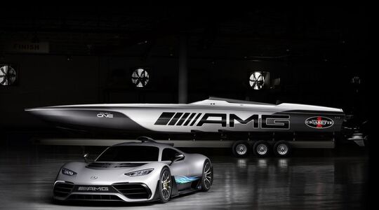 Mercedes AMG speedboat