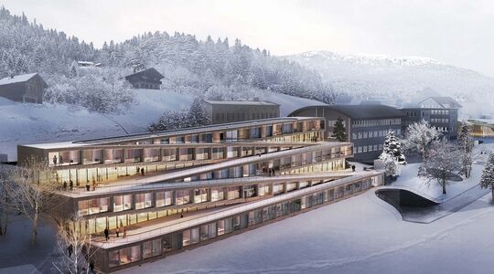 Illustratie voor: Uniek wintersport hotel: Audemars Piguet Hotel des Horlogers