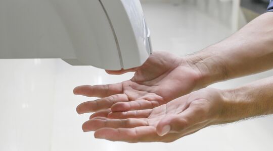 Handen Wassen Handdroger Onderzoek