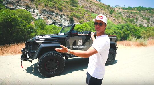 Illustratie voor: Video: Jon Olsson heeft een extreme cabrio van zijn G Wagon ‘Lord Hans’ laten maken