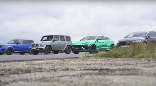 Dragrace SUV CarWow Gewoonvoorhem