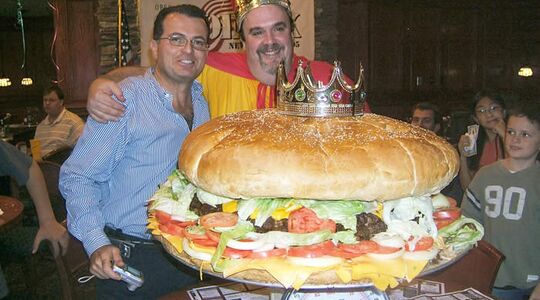 50 kg cheeseburger Gewoonvoorhem