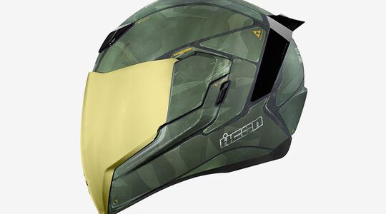 Airflite Battlescar 2-motorhelm Gewoonvoorhem