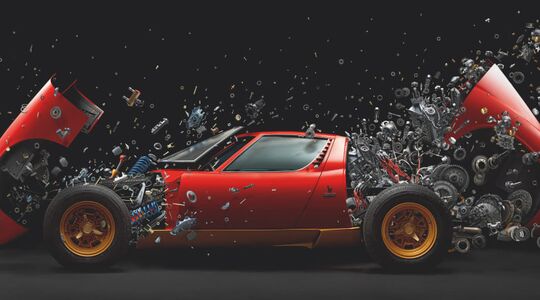 Kunst Lamborghini Miura Gewoonvoorhem