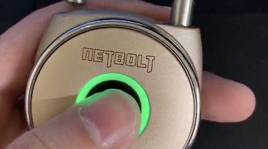 Hangslot met Vingerafdruk