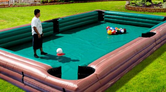opblaasbare pooltafel
