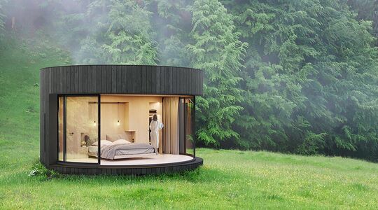 Lumipod prefab cabin
