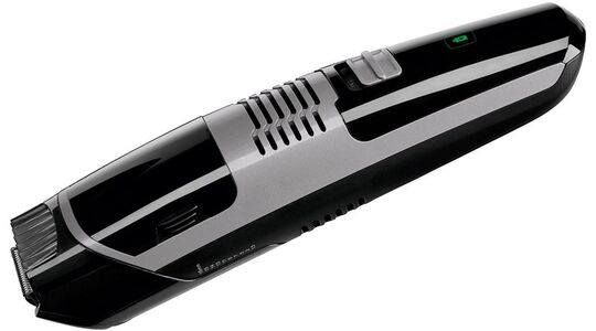 Baardtrimmer en stofzuiger in één