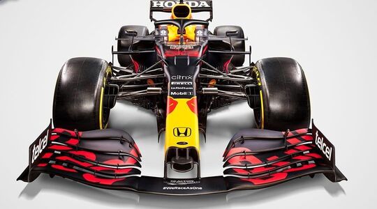 de nieuwe auto van Max Verstappen