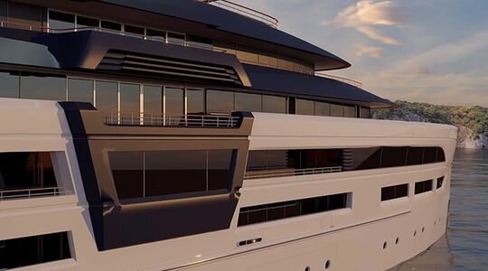 luxe jacht met helicopter