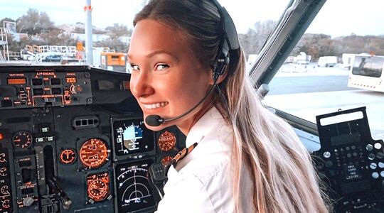 Nederlandse piloot Michelle Gooris