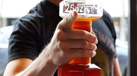 dumbbell-bierglas