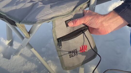 Verwarmde kampeerstoel