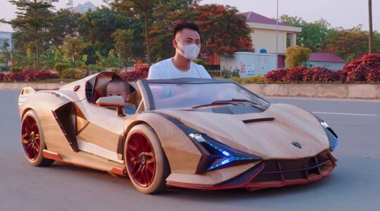 houten Lamborghini Sian