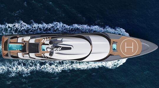 Luxe jacht met zoutwaterbad