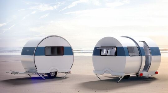 Illustratie voor: Deze Franse caravan biedt zeeën aan ruimte