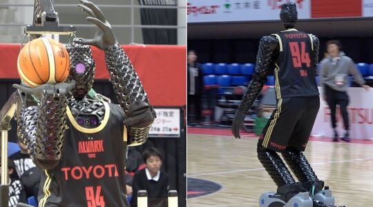 basketbal robot toyota cue