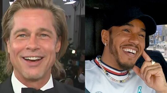 lewis hamilton brad pitt apex