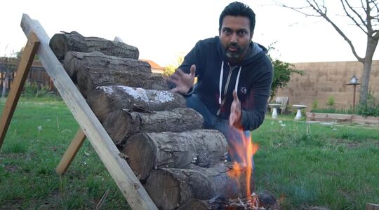 zelfvoedend kampvuur