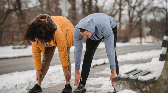 sporten in de kou is beter voor je
