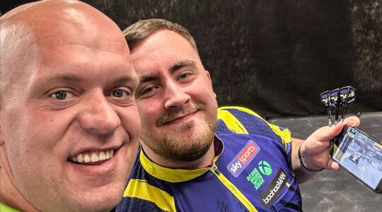 Michael van Gerwen en Luke Littler