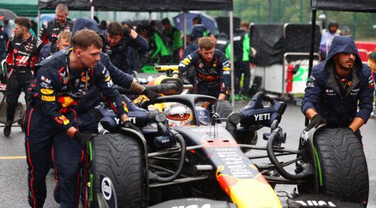 De natte Grand Prix van België