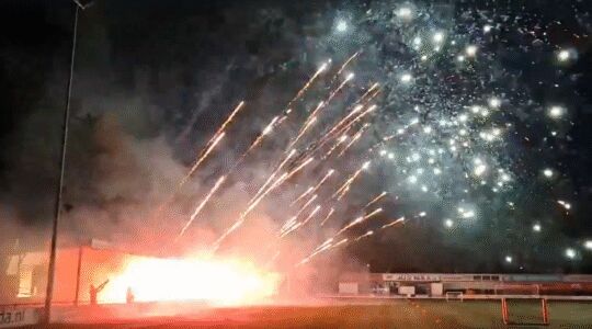 De vuurwerkshow van V.V. Gemert