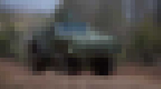 Illustratie voor: Deze brute Marauder tank is bestand tegen mijnen!