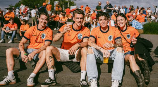 Supporters van het Nederlands elftal