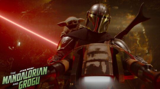 Grogu samen met de mandalorian in de nieuwe star wars film