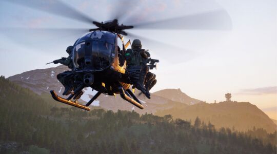 Een helikopter in Wardogs