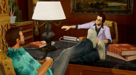Een screenshot uit GTA Vice City